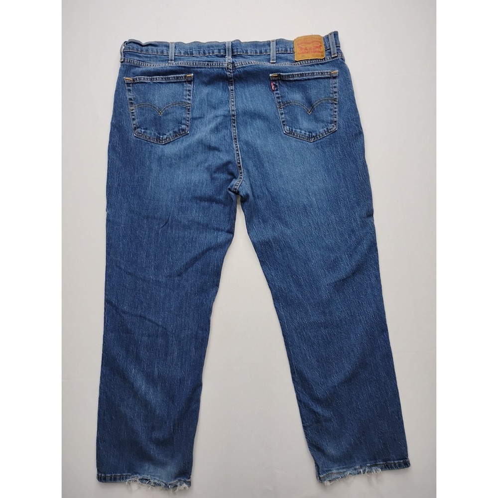 Levis 541 Jeans Men 44x30 Blue Athletic Taper Medium Wash Stretch - Picture 13 of 14
